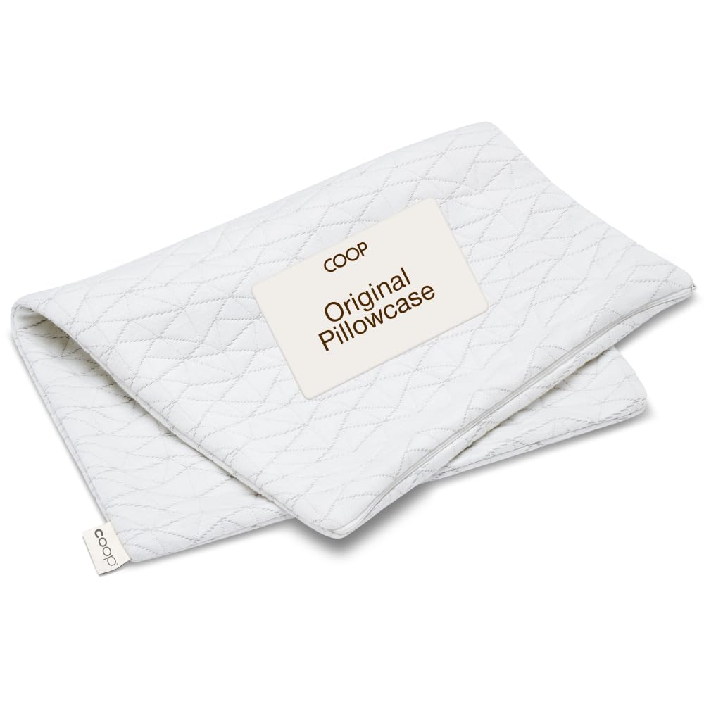 Coop Home Goods Original Pillow Case close-up of quilted fabric for breathable comfort