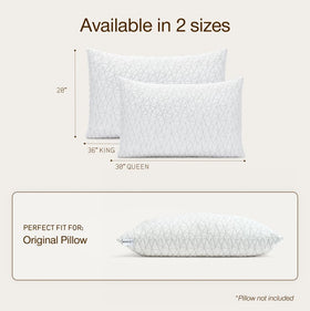Coop Home Goods Original Pillow Case folded to reveal sturdy stitching