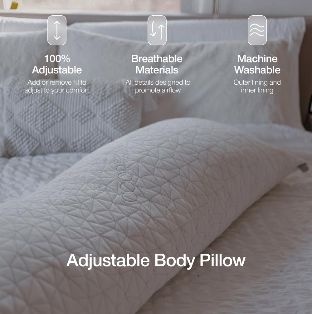 Washable cover close-up highlighting easy cleaning and fresh sleep with Coop Home Goods.