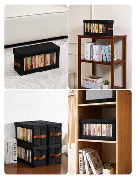 Coorganisers compact storage that fits neatly on shelves.