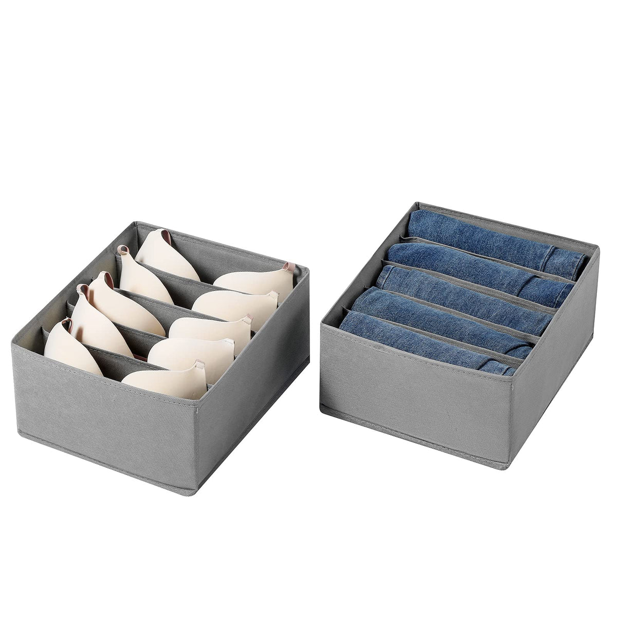 Coorganisers fabric drawer organizer highlighting washable non-woven material for easy cleaning