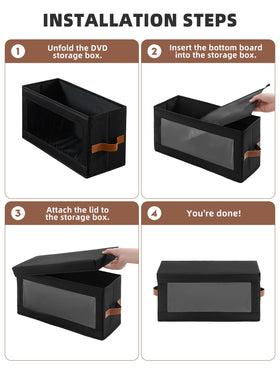 Coorganisers foldable and stackable design saves space in home or office.