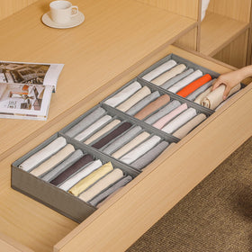 Coorganisers Easy to assemble and washable drawer organizer for quick upkeep