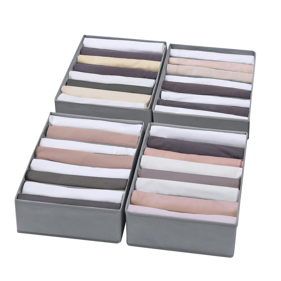 Coorganisers 8-grid t-shirt drawer organizer displaying neat folded tops.