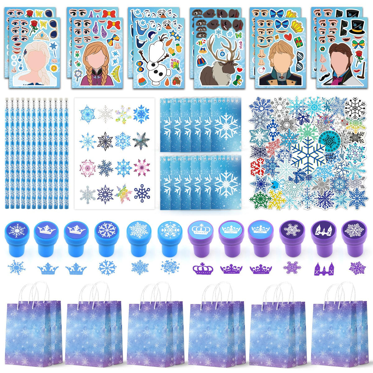 Coosilion Frozen party favors package with bright colors for party gifts