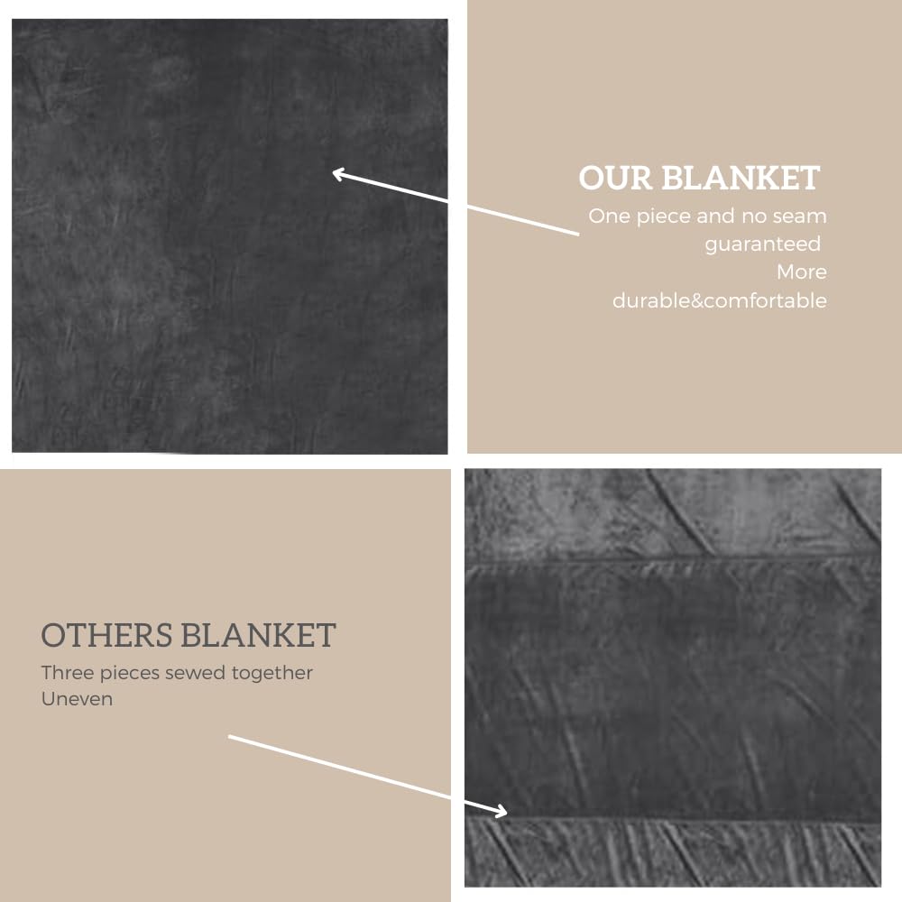 COOVA blanket ready for travel and camping in dark grey.