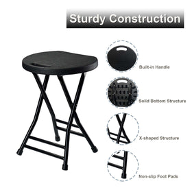 COOZMENT folding stool up to 600 lbs capacity.