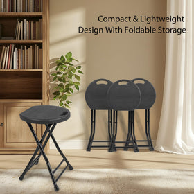 COOZMENT folding stool compact fold for storage.