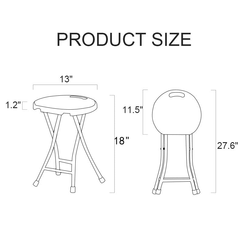 COOZMENT UV-resistant durable stool for long-term outdoors.
