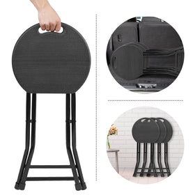 COOZMENT folding stool suitable for indoors and outdoors.