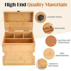 Coozyupper customizable compartments keep items neatly arranged