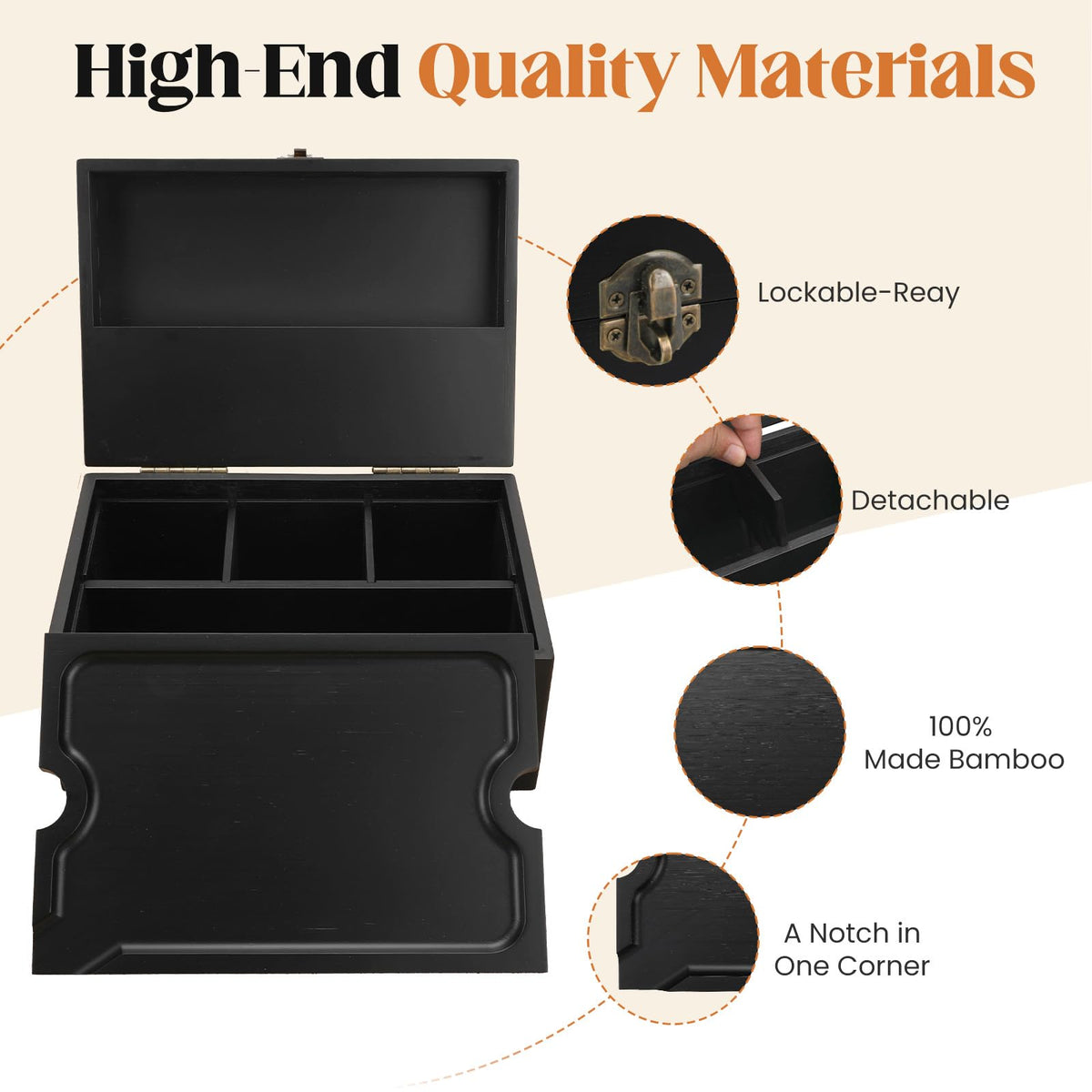 Coozyupper discreet lockable stash organizer blends quietly with any decor.
