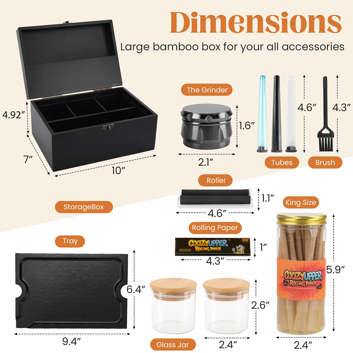 Coozyupper removable wooden tray keeps daily items neatly within reach.