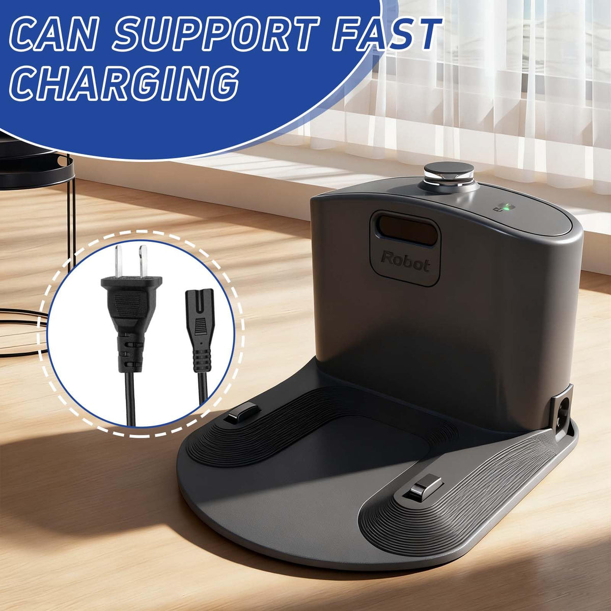 Copeeanzy compact charging base fits neatly in small spaces.