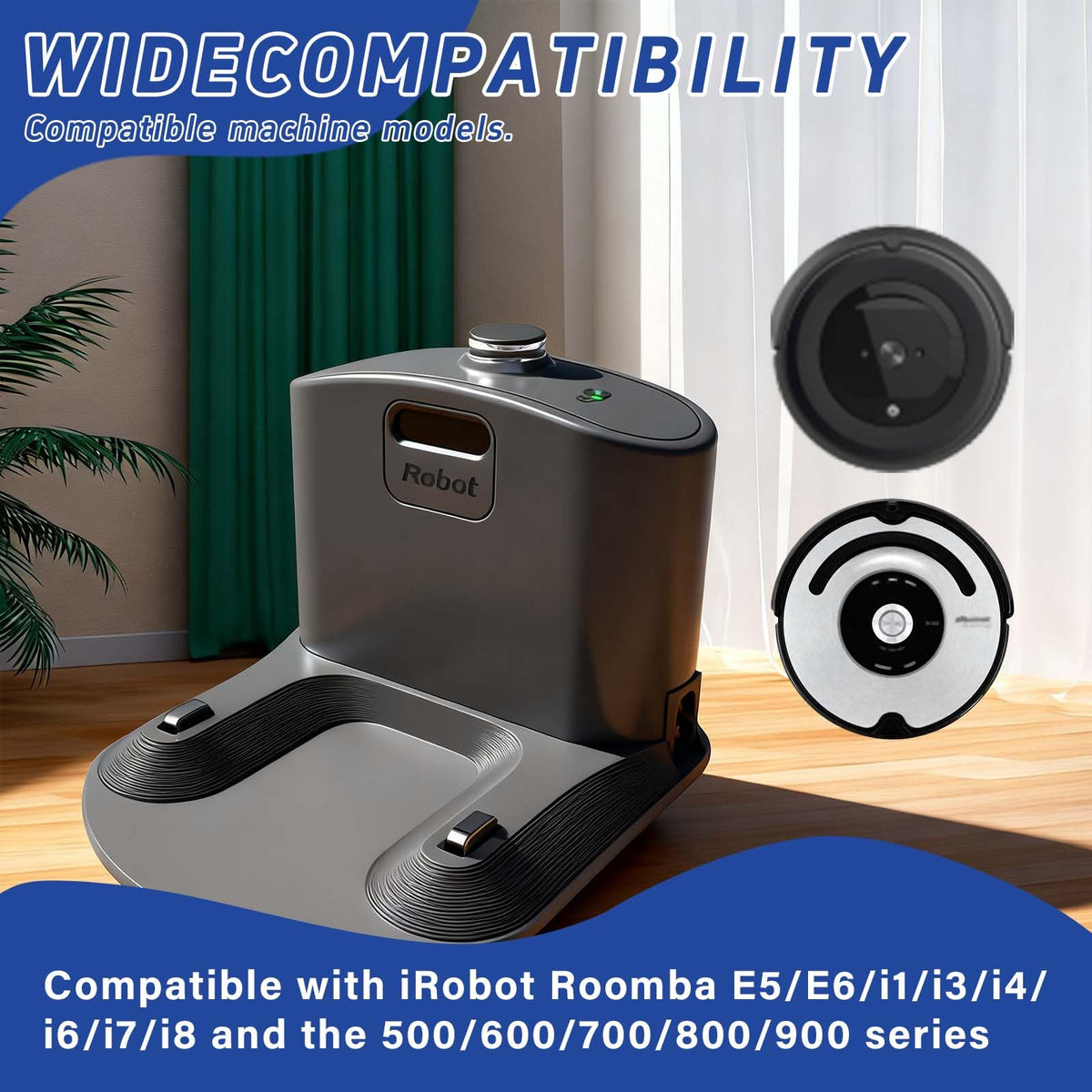 Copeeanzy Roomba docking station with included power cord for easy setup.