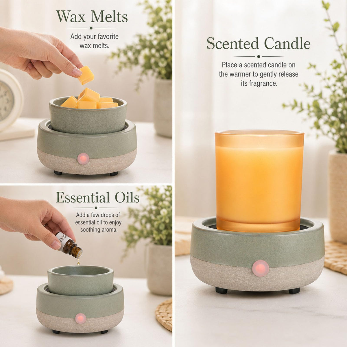 Copinpin ceramic burner tray for wax melts and essential oils