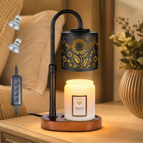 Copinpin Dimmable Candle Warmer Lamp close-up highlights the flame-free fragrance experience