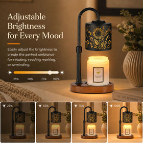 Copinpin Dimmable Candle Warmer Lamp dimmer control enables custom melt speed for aroma