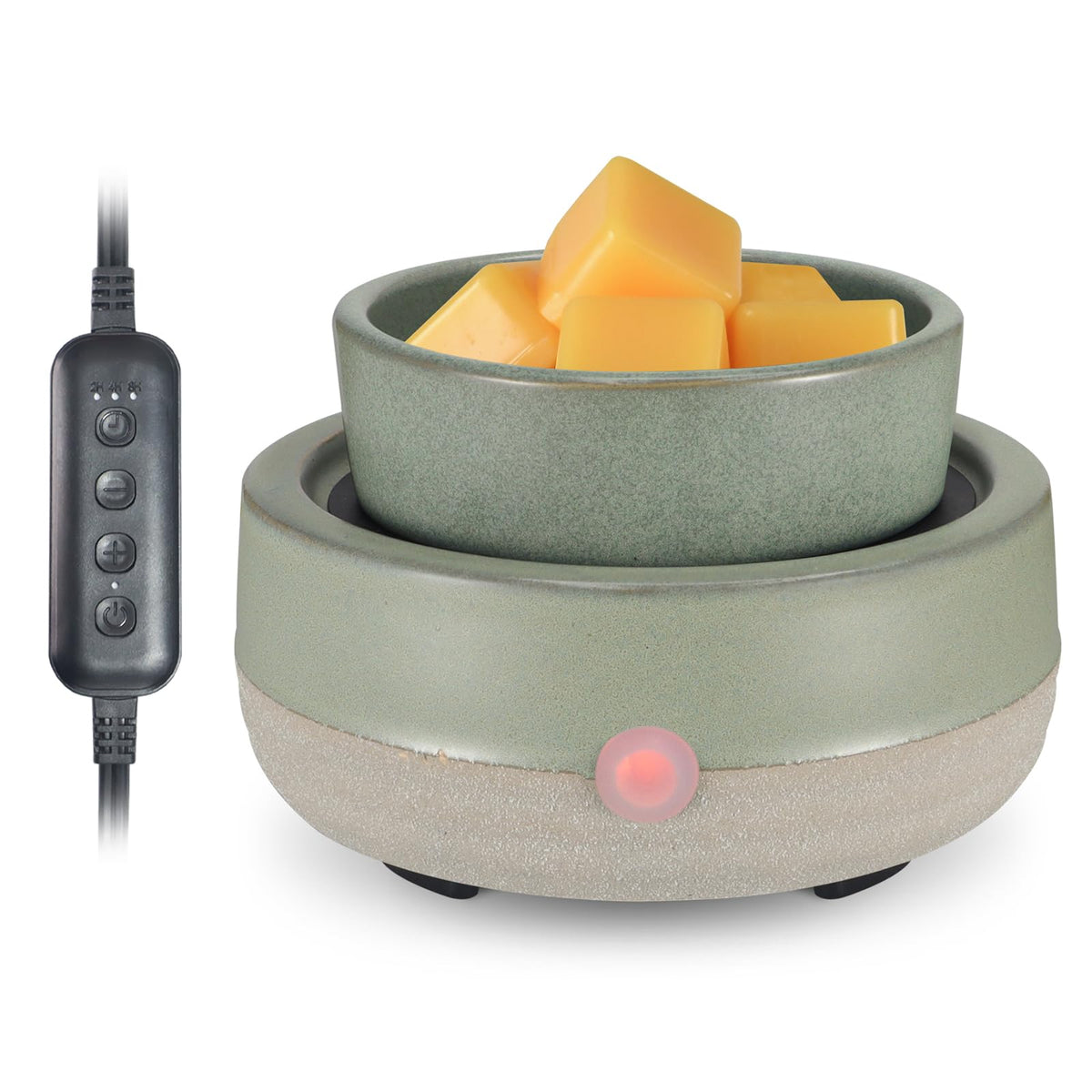Copinpin front-view ceramic wax warmer showing sleek home fragrance design