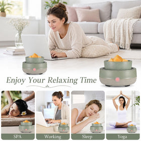 Copinpin green ceramic warmer complements modern home decor