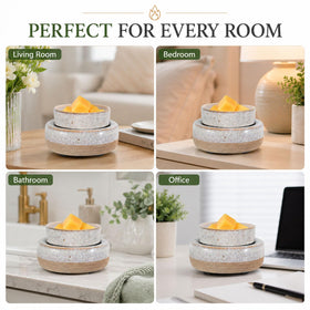 Copinpin wax burner sleek ceramic design complements modern decor.