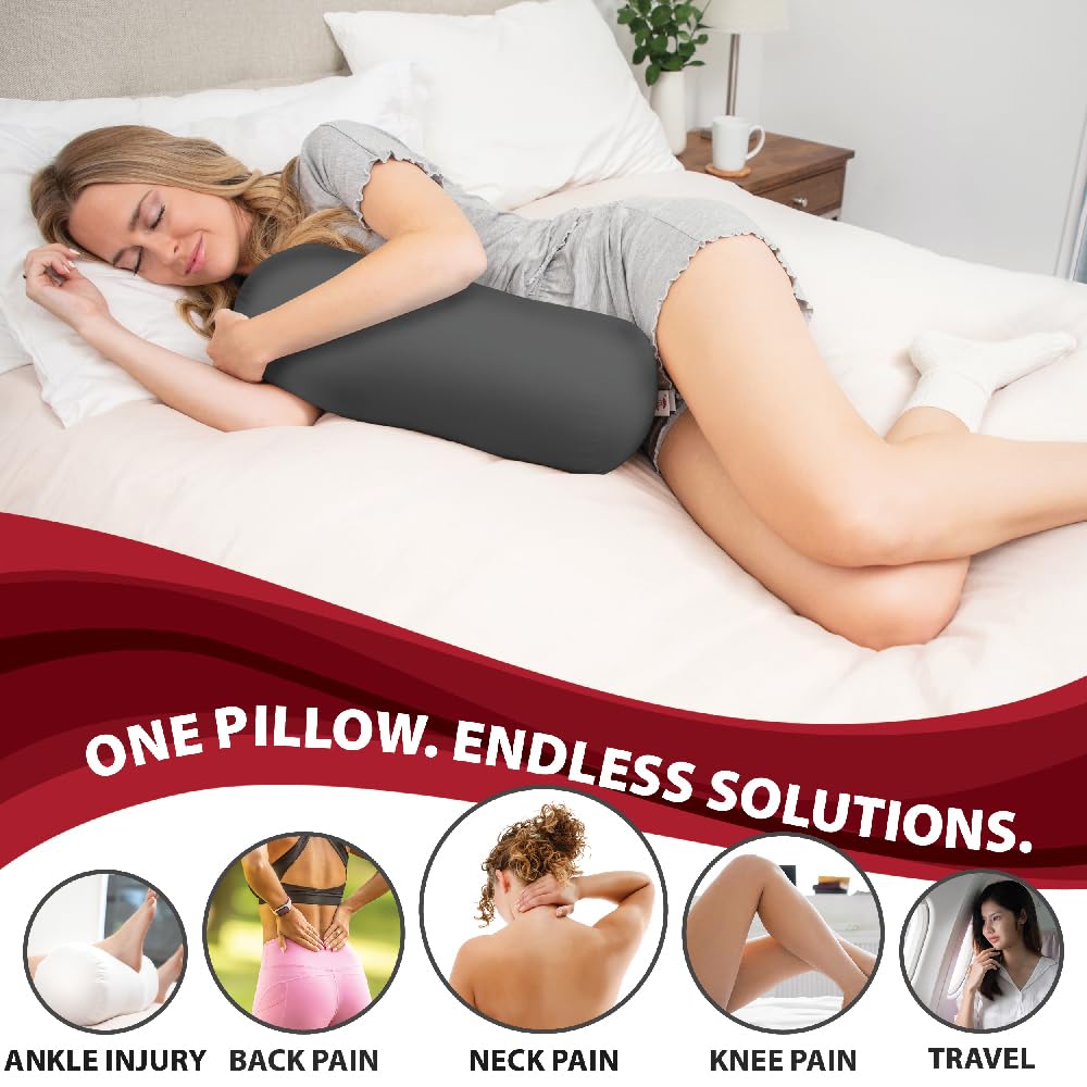 Core Products Jackson Roll back bolster providing spine-friendly support for lounging.