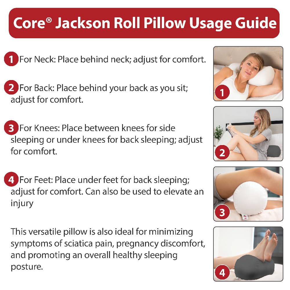 Core Products Jackson Roll travel-compact pillow for easy on-the-go comfort.