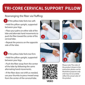 Core Products Tri-Core midsize 22x15 inches fits standard pillowcases.