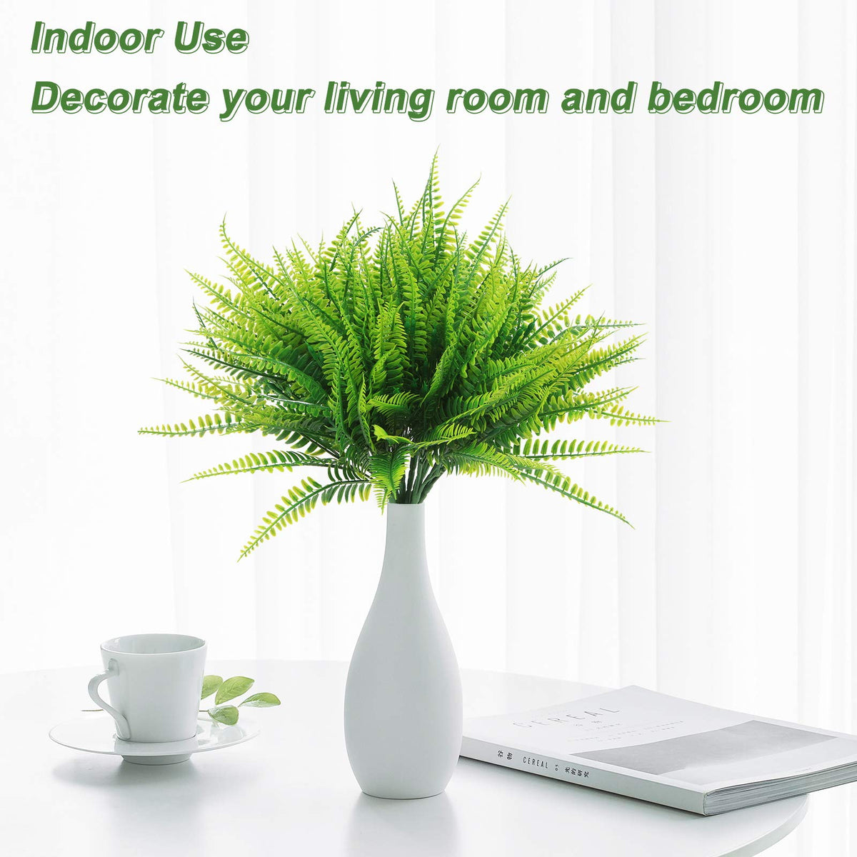 Coreland Boston fern UV-resistant leaves stay fresh in sun or shade.