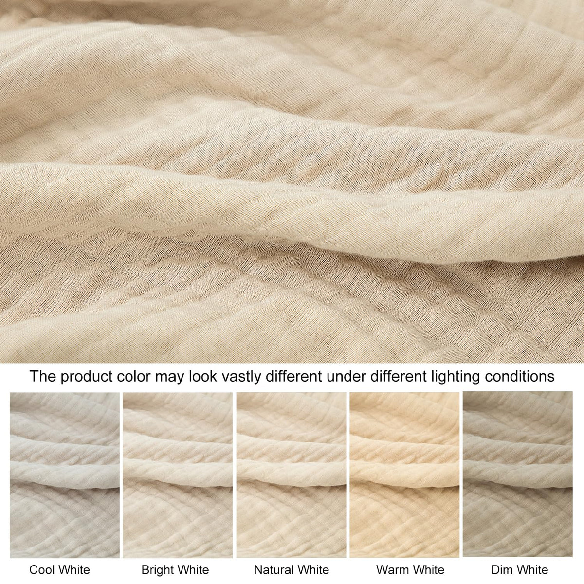 Corizei cotton muslin weave detail highlighting premium comfort