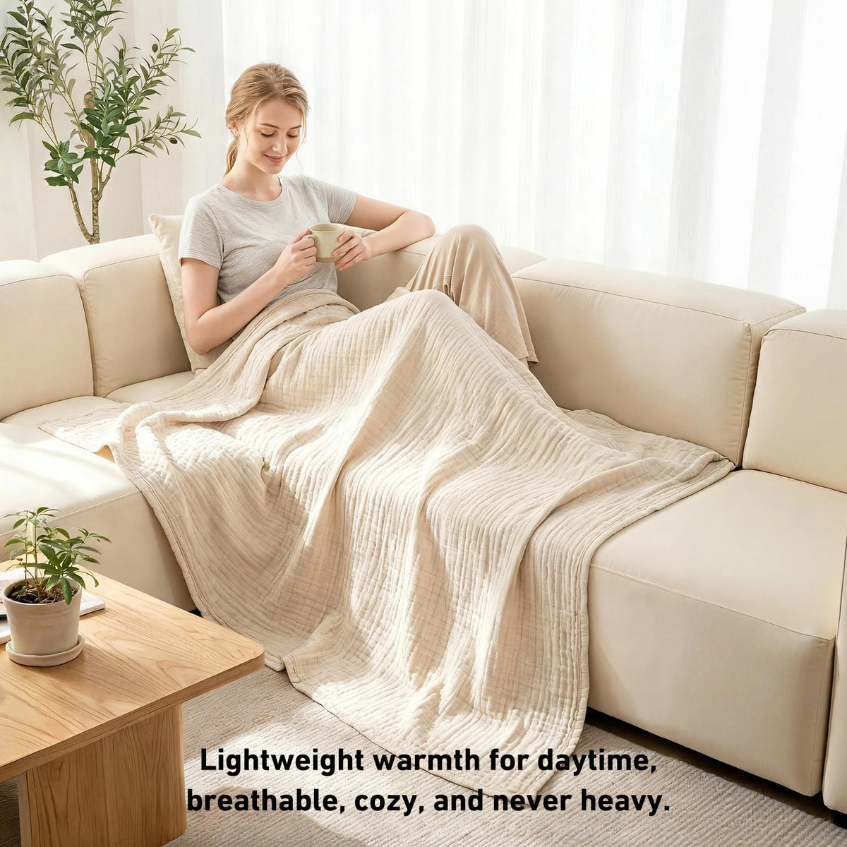 Corizei travel blanket lightweight companion for on-the-go warmth