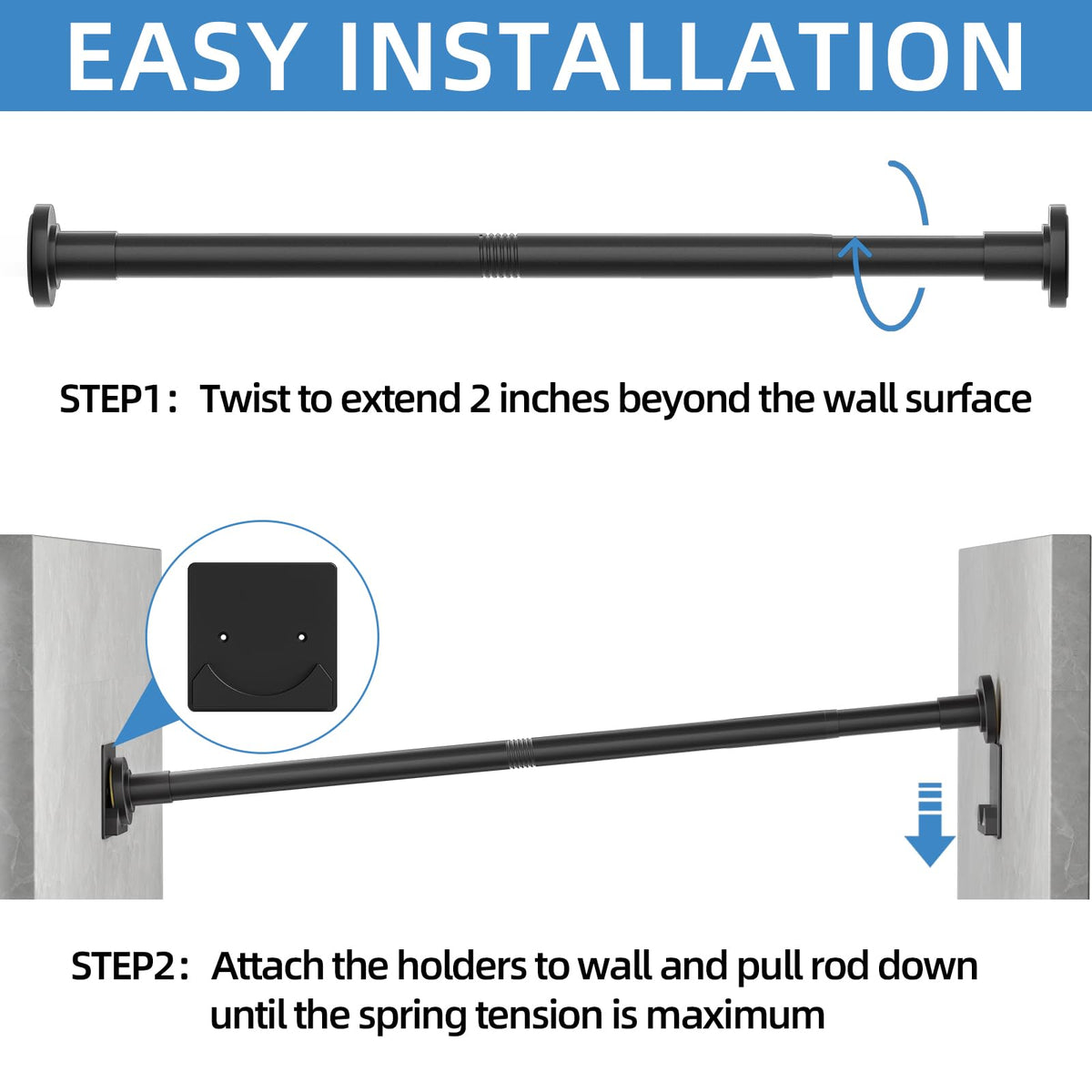 CorkLatta anti-slip design keeps curtains in place during use.
