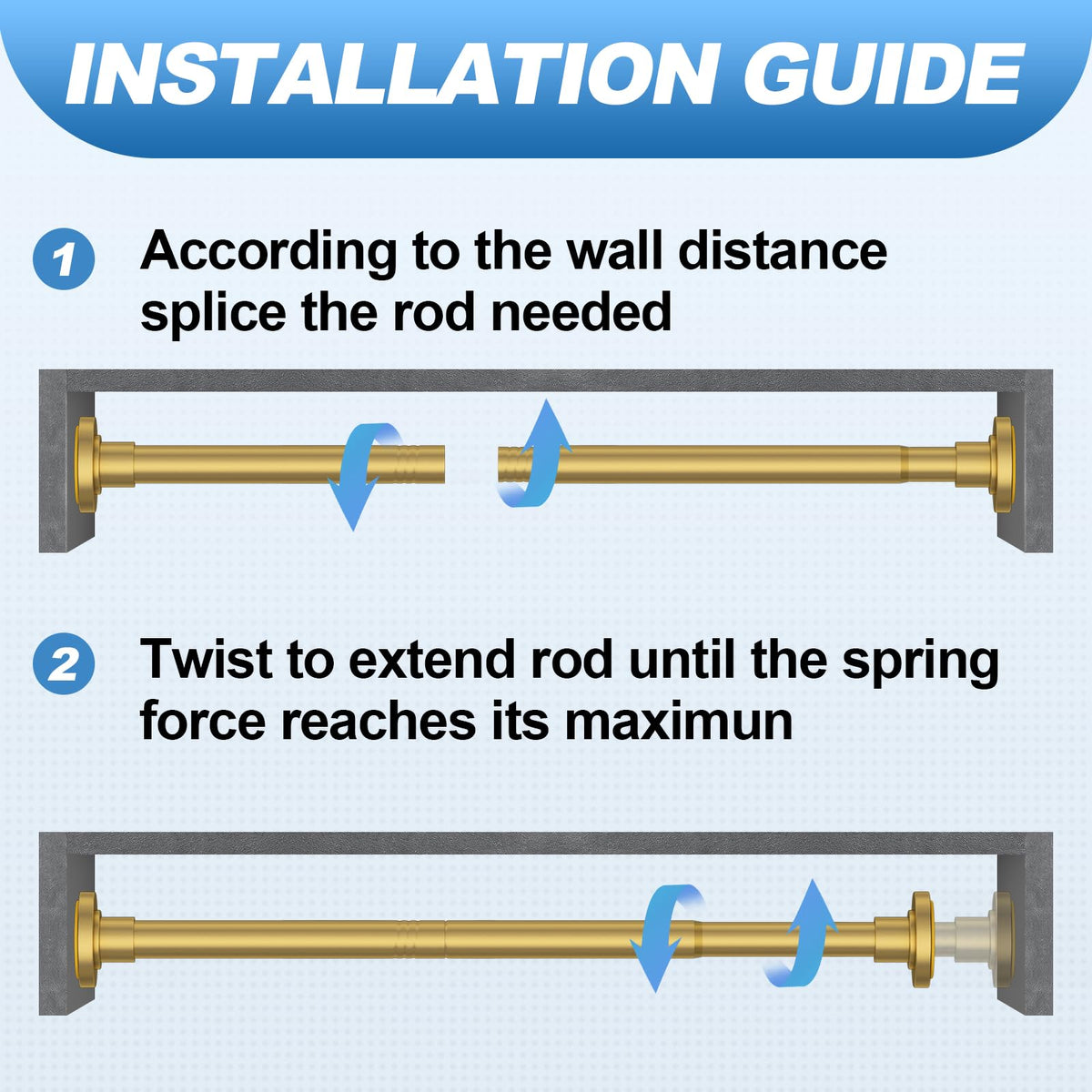 CorkLatta Versatile rod can hold curtains, clothing, or organizers.