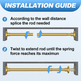 CorkLatta Versatile rod can hold curtains, clothing, or organizers.