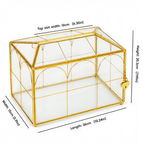 Corvanero clear glass card box showcases contents elegantly