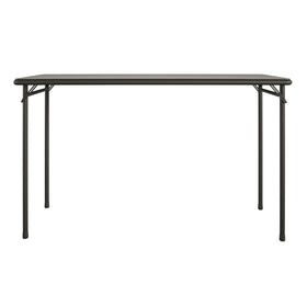 Cosco lightweight table folds flat for simple storage between uses.