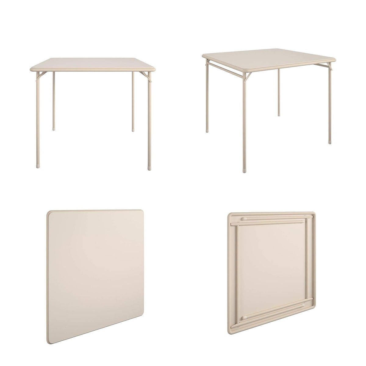 Cosco table features durable steel frame for daily use.