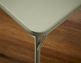 Cosco folding table with easy fold legs for quick storage.