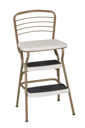 Cosco Stylaire retro chair with flip-up seat for easy stool conversion in the kitchen
