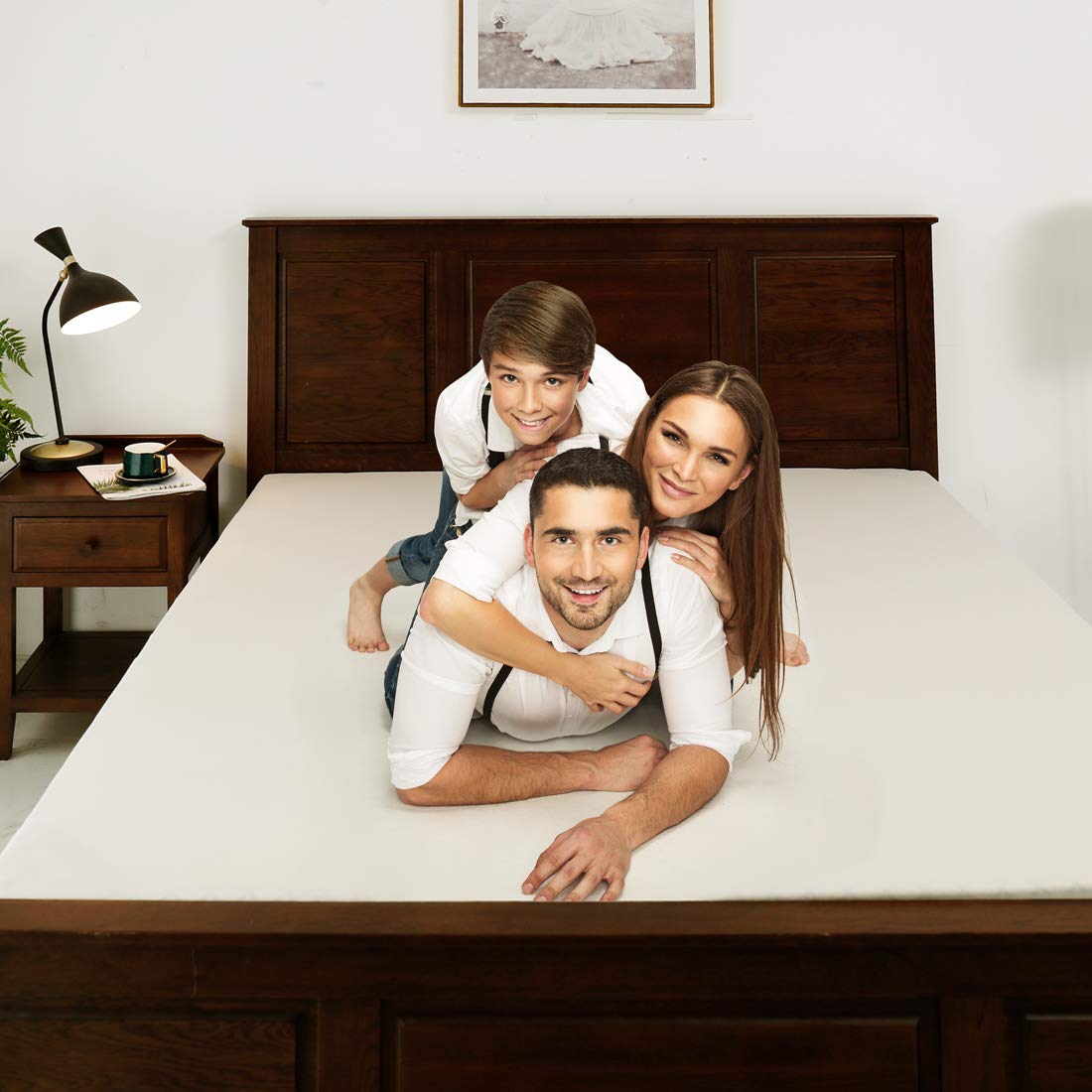 COSMOPLUS king fitted sheet fits memory foam, pillow-top, and traditional mattresses