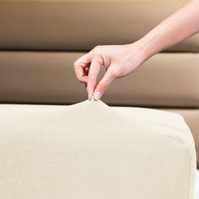COSMOPLUS king fitted sheet with stretch fabric for a snug, slip-free fit