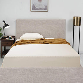 COSMOPLUS wrinkle-free king fitted sheet maintains a smooth surface after washing