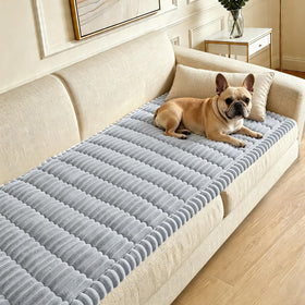 CoSofSLIP dogs-washable-couch-cover keeps your sofa clean for everyday pet lounging.