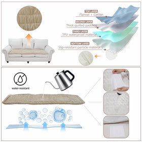 CoSofSLIP washable sofa cover refreshes your living space after messes.