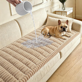 CoSofSLIP waterproof couch cover for dogs protects against spills and fur.