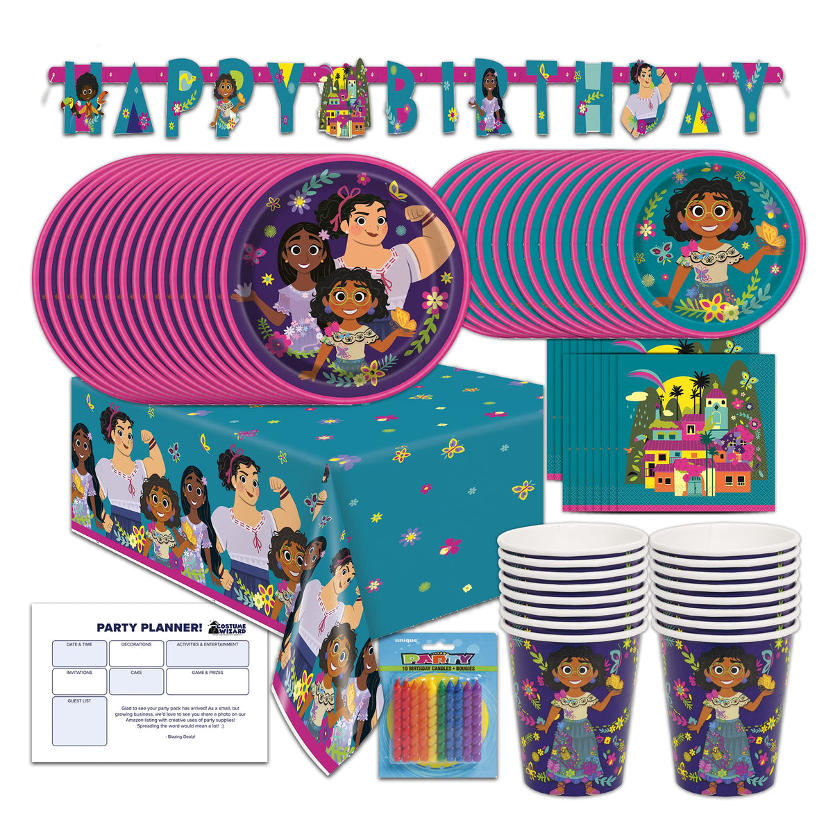Costume Wizard Encanto banner 9ft decor for festive party setup