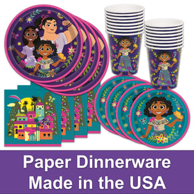 Costume Wizard Encanto table cover adds cohesive party styling