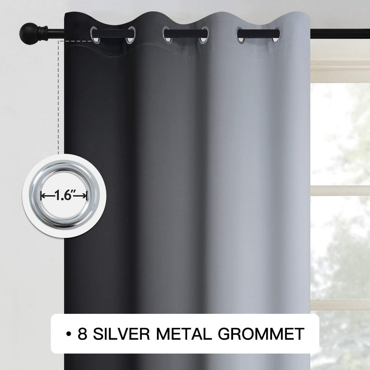 COSVIYA ombre-gradient-curtains edge-to-center design enhances room ambiance.