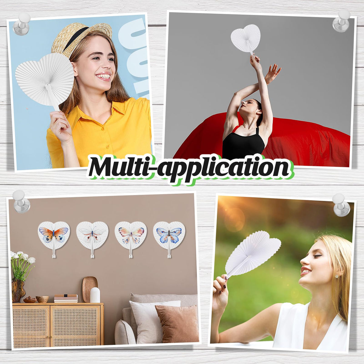 Cosweet backdrop ideas with white fans for elegant event photos.