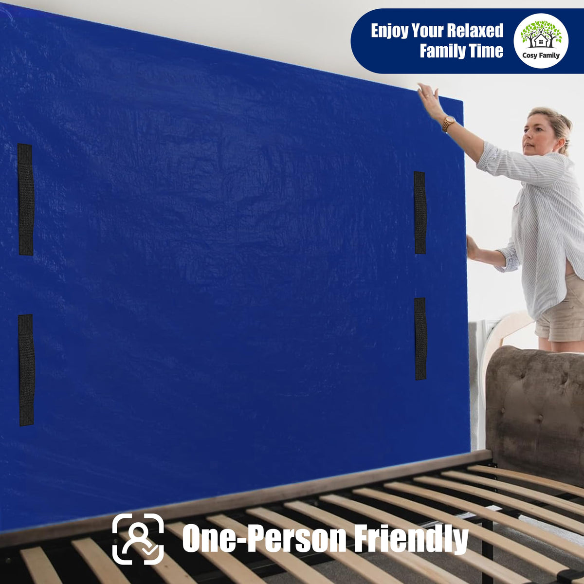 Cosy Family design with eight handles simplifies carrying.